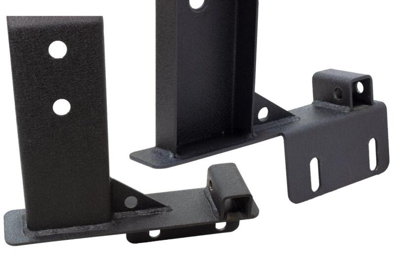 Toyota Tacoma Truck Bed Rack - Fishbone Offroad - Half Height Tackle Rack - Black - `16-`27